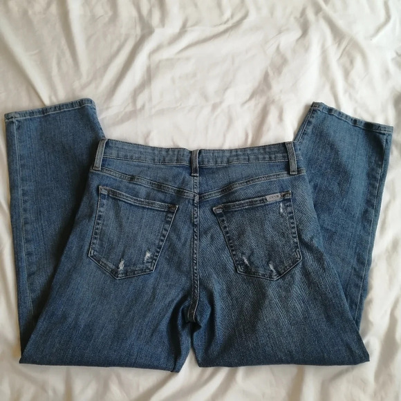 Joe's Jeans Rosalia Boyfriend High Rise Jeans Ankle Light Distressing 29 (8) - Picture 7 of 16